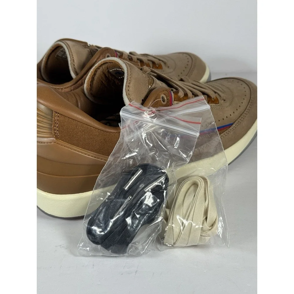 Air Jordan 2 Low 'Two 18 Detroit' Brown Rocky‎ Tan NEW men's 7.5 Nike 0227